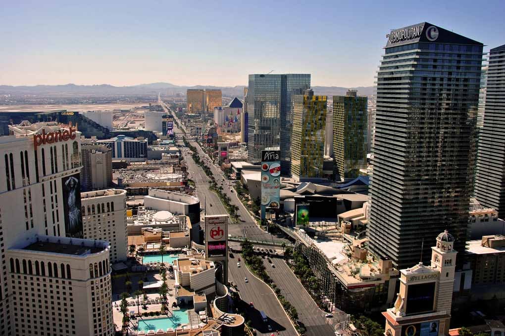 Las Vegas Strip Skyline Cityscape United States Of America Photograph Print
