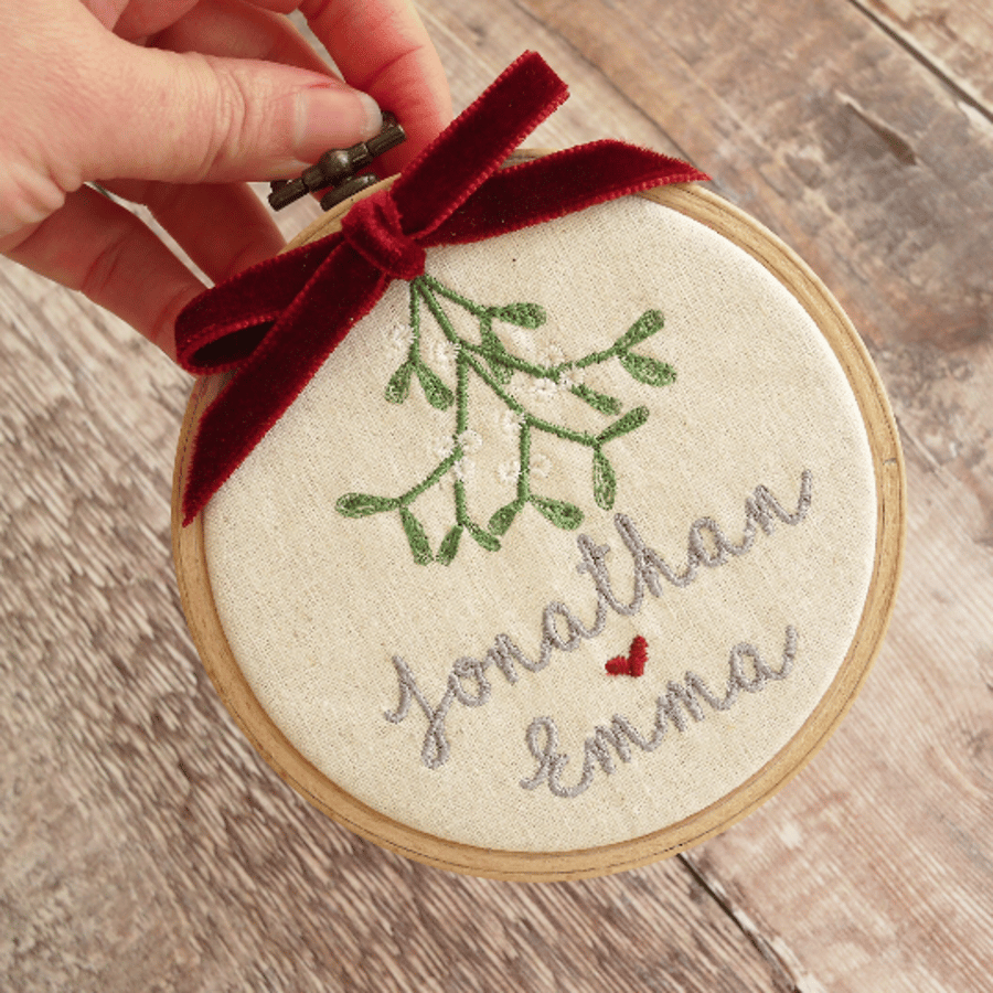 Personalised Couples Christmas Decoration Gift