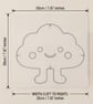 Cloud Thin Acrylic Sewing Template - Image 4