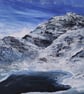 Yr Wyddfa Snowdon, Wales, Frosty December mountain in winter painting - Image 2
