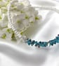 Blue Triangle Glass Anklet - Image 6