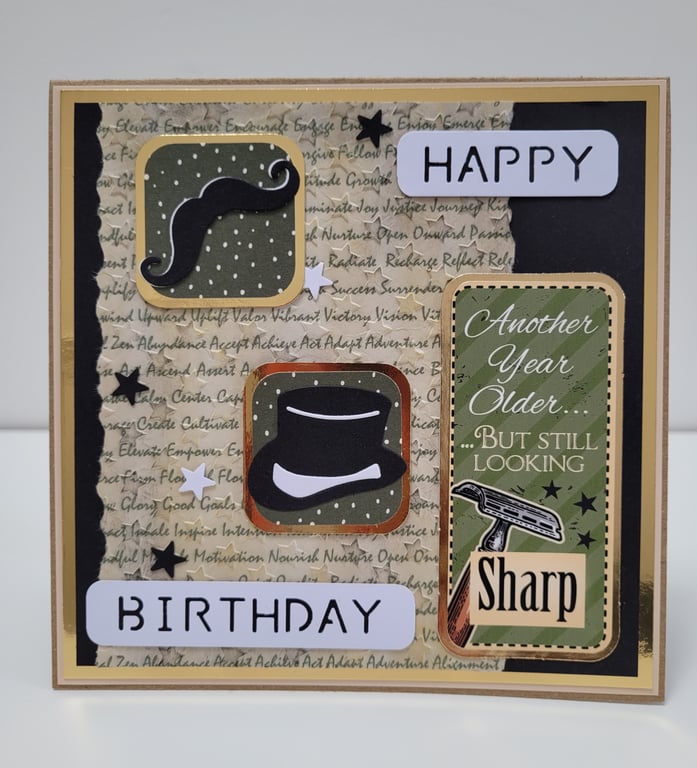 Dapper Gent Birthday Card - Uncle, Brother, Dad, Male Friend, Cousin, Colleague