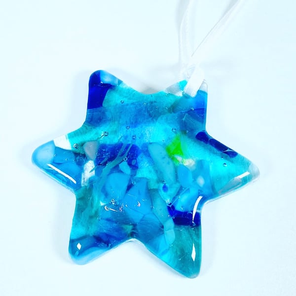 Your a star - fused glass hanging star 