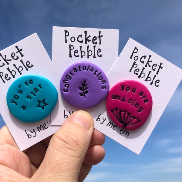 Gift to say Congratulations Pocket Pebble Set