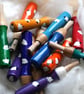   Hand painted green daisy needle grip tool for needle felting  - Image 10