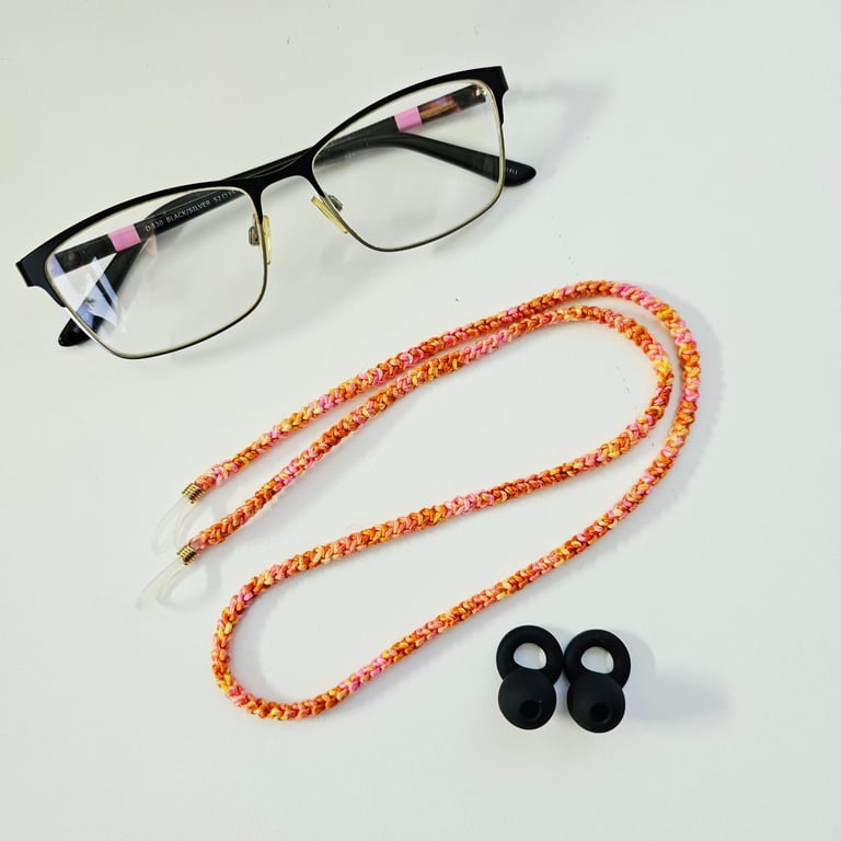 Cotton Cord Fruit-Salad, Glasses Chain or Earplugs Strap