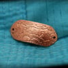 Art Nouveau Etched 'Faith' Design Copper Spacer