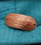 Art Nouveau Etched 'Faith' Design Copper Spacer - Image 1