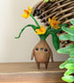 Spun Cotton Miniature Daffodil Bulb Doll - Image 2