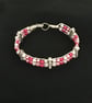 Pretty in Pink Wirework Bangle - 7.5 ins - Image 1