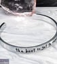 THE BEST IS YET TO COME Hand Stamped Cuff Bracelet - Image 2