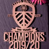 Leeds United Champions 2019-20 Wall Plaque