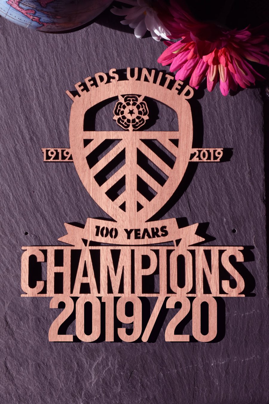 Leeds United Champions 2019-20 Wall Plaque