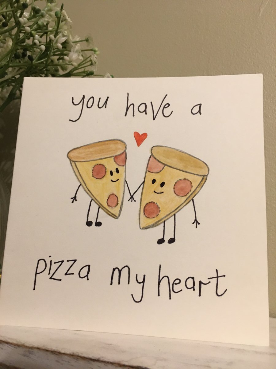 Fun Valentines Card-Pizza-Valentines Card