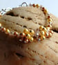 Golden Harvest - Handcrafted Gold Pearl & Crystal Cluster Bracelet  - Image 7