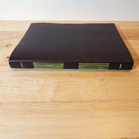 Leather Journal, Brown & Green, Gifts for Geeks, Gifts for men. Free UK Shipping