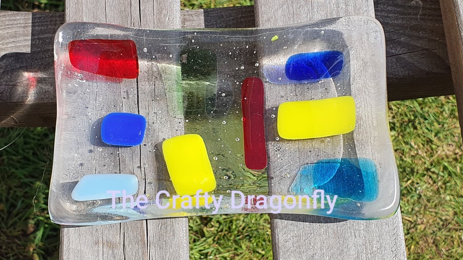 Fused Glass Soap Dish