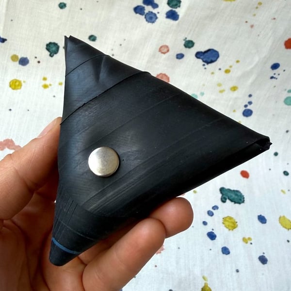 Inner Tube Coin Samosa - Medium Blue Stripe - Second: Bottom Gap - Super Seconds