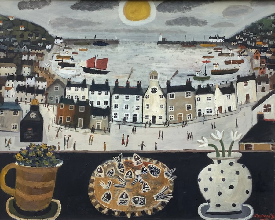 StaryGazy Pie with Mousehole .High Gloss Photo Poster.Print A3 size 