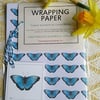 Butterfly wrapping paper