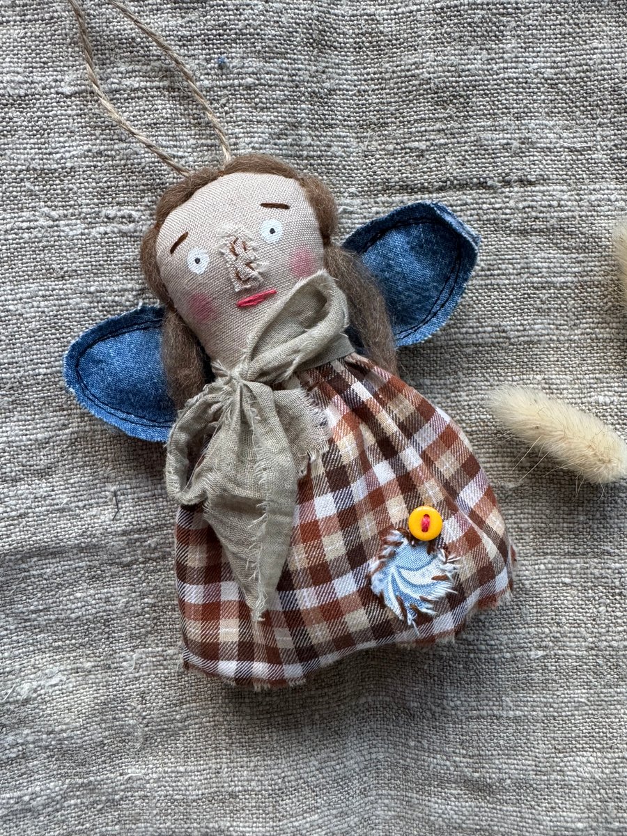 Primitive Style Angel Doll Handmade Collectible Dolls