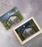 Handmade Fused Glass Nativity Scene Picture or Free Standing Wooden Frame - Image 7