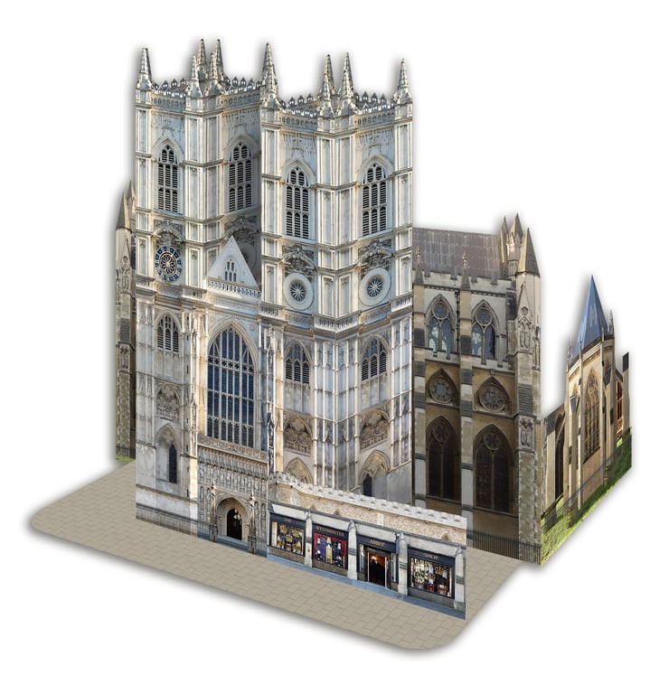 Westminster Abbey 3D greeting card