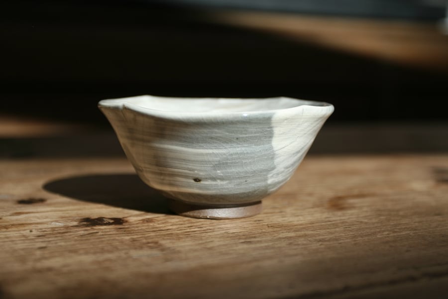 Wood fired tea bowl, small bowl, pottery bowl, ceramic bowl