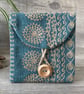 Embroidered Button Purse Pouch  - Image 4