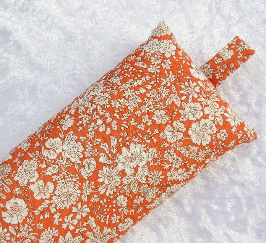 Keyboard wrist support, wrist rest, made from cotton, floral