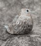 Baby Fledgling Ornament, Pale Blue Brown Little Bird Sculpture - Image 8