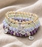 Prehnite Crystal Bracelet, Inner Peace, Personalised Engraved Gift - Image 3