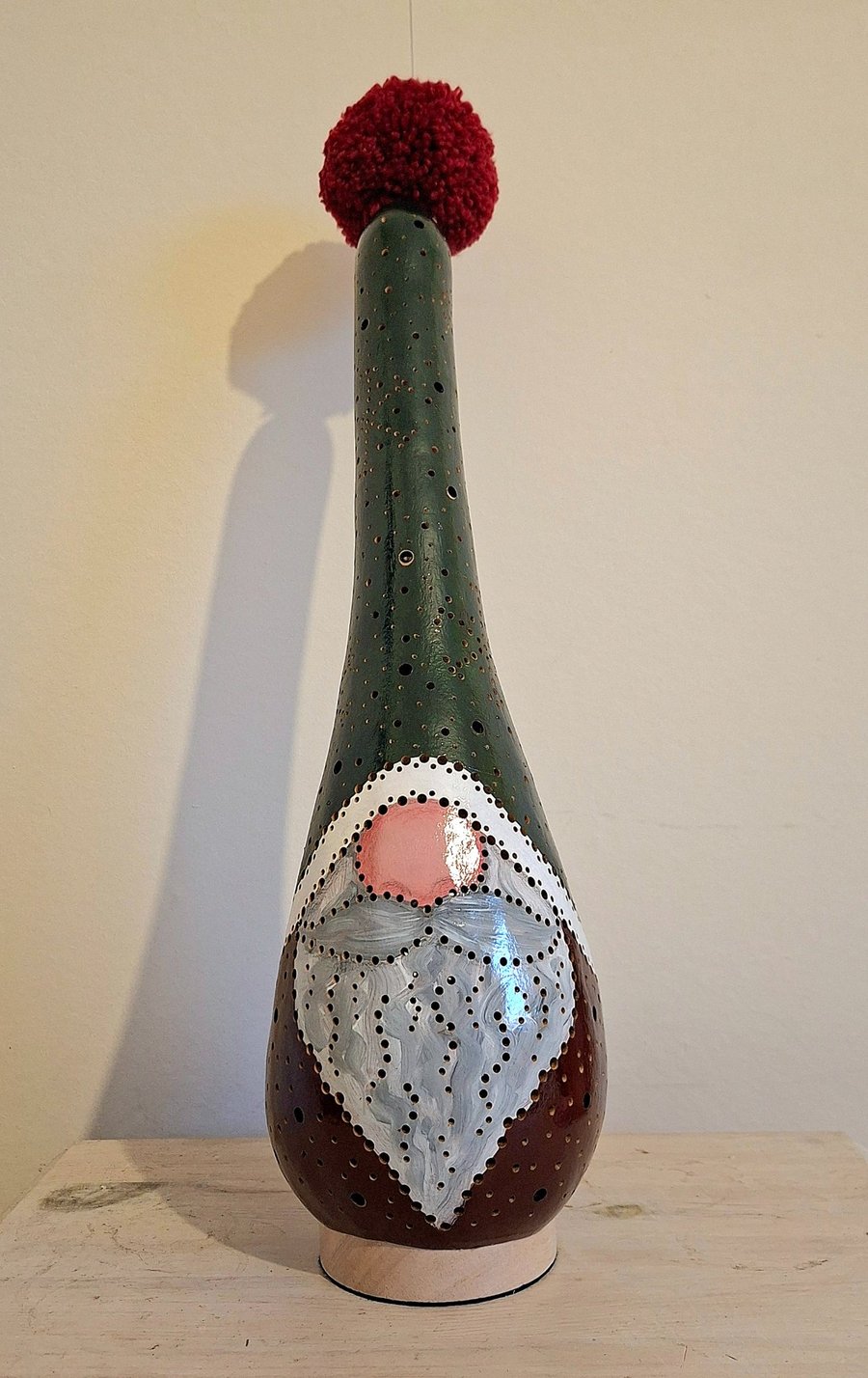 'Conker' Christmas Gonk Gourd Lamp