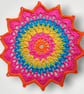 colourful crochet mandala doily - Image 8