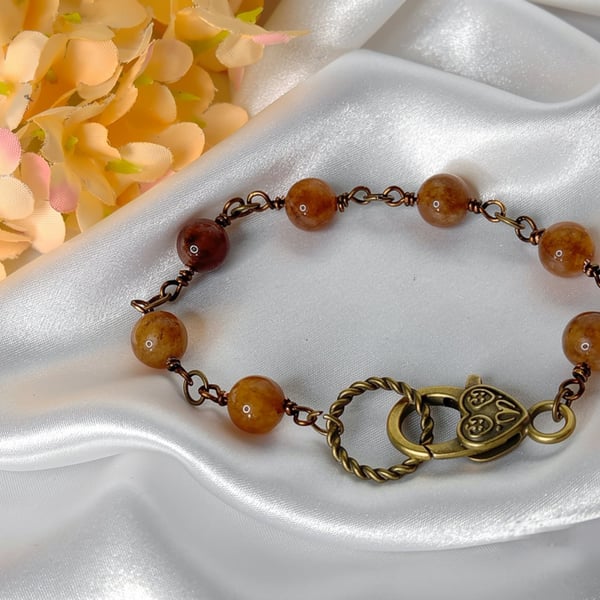 Dark Yellow Jasper with Citrine