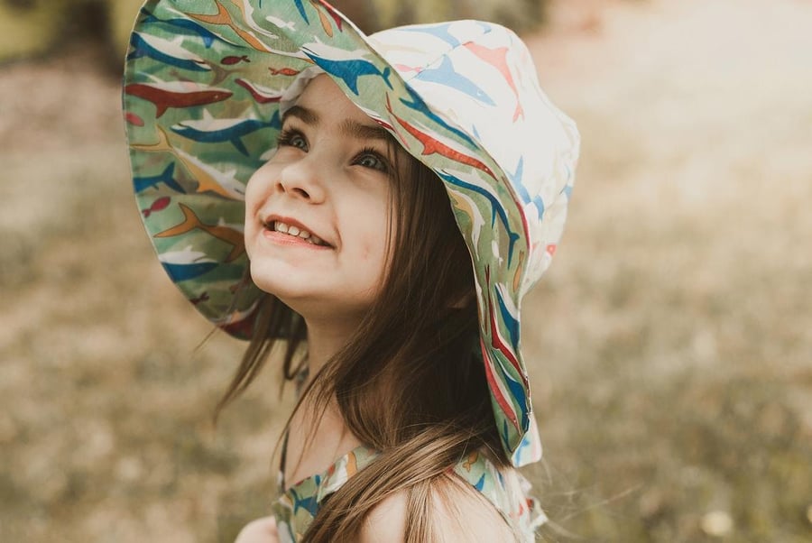 Childrens Sunhat - Floppy Sunhat for Kids - Summer Hats - Choose Your Fabric