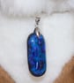 Bubbly Blue Dichroic Glass Pendant - 1244 - Image 1