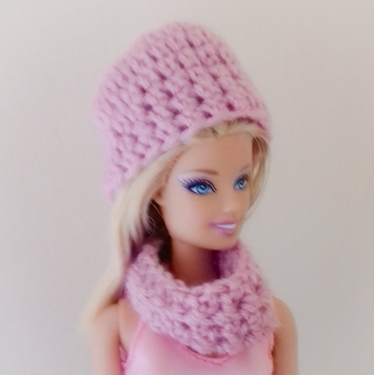 CROCHET PATTERN PDF Pale Rose Set for Doll