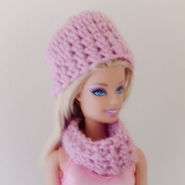 CROCHET PATTERN PDF Pale Rose Set for Doll