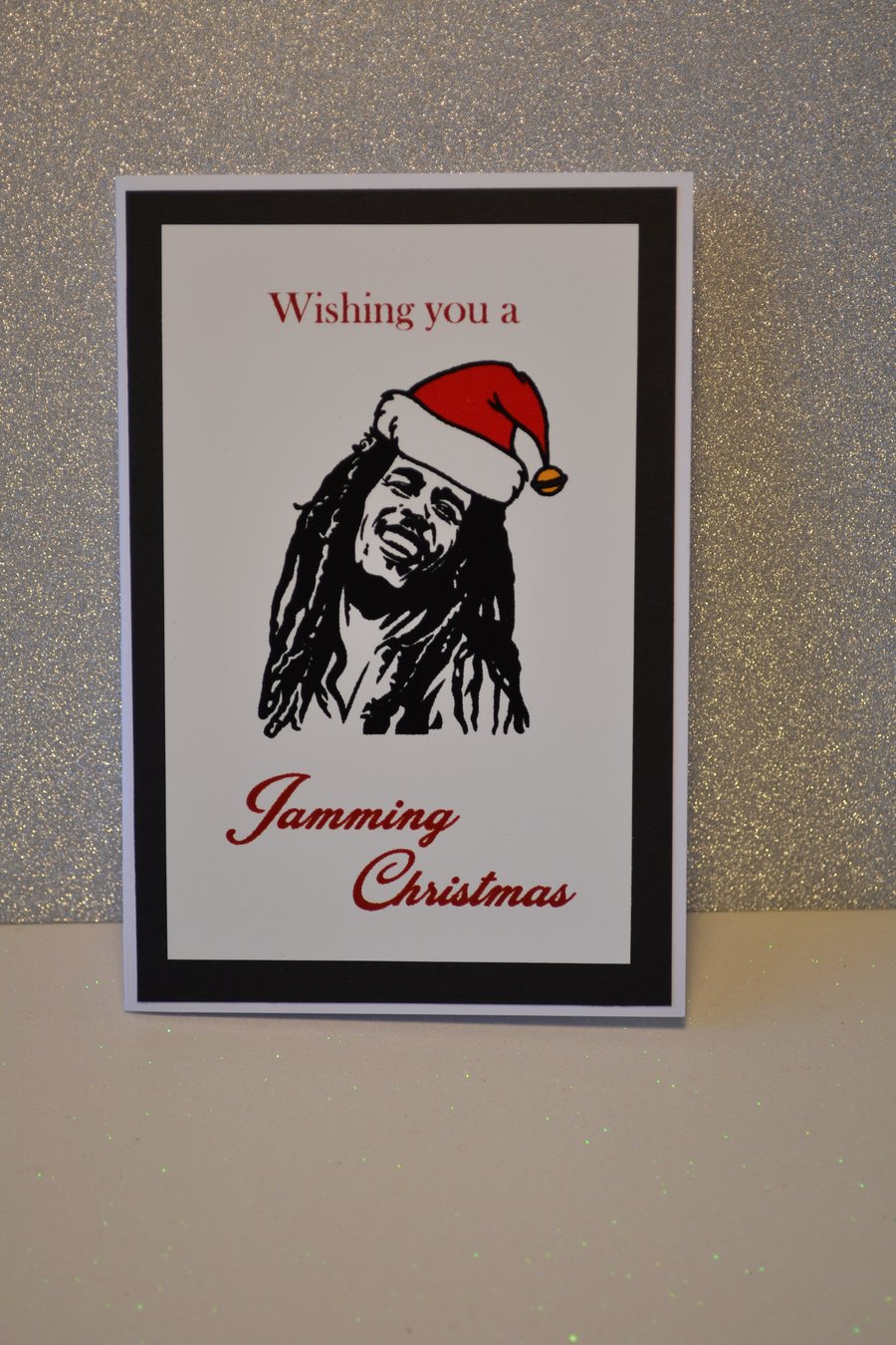 Bob Marley Funny Reggae Christmas Card