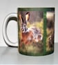 hare ceramic mug brown hare - Image 3