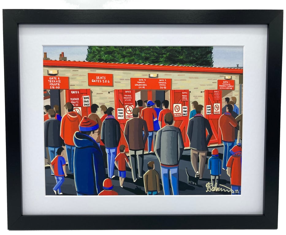 Dagenham & Redbridge F.C, Victoria Road High Quality Framed Football Art Print.