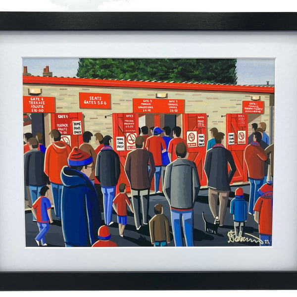 Dagenham & Redbridge F.C, Victoria Road High Quality Framed Football Art Print.