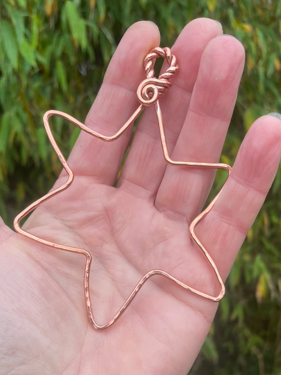 Handmade Copper Wire Star, One of a Kind