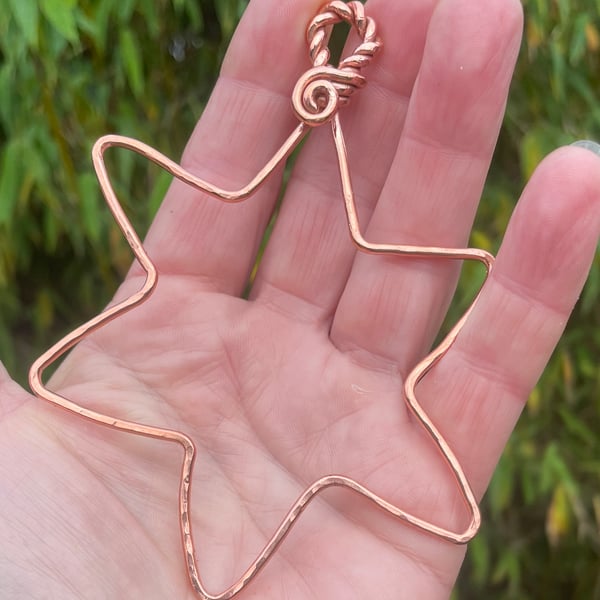 Handmade Copper Wire Star, One of a Kind