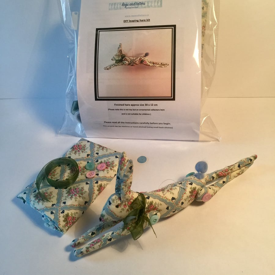 Leaping hare DIY craft kit