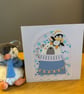 Handmade Christmas Wishes Card – Modern Bear & Penguin Christmas Card - Image 6