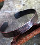 Hammered copper bangle - MADE TO ORDER