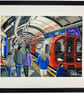 London, Underground Tube Train Station Framed & Unframed Fine Art Print Gift - Image 5