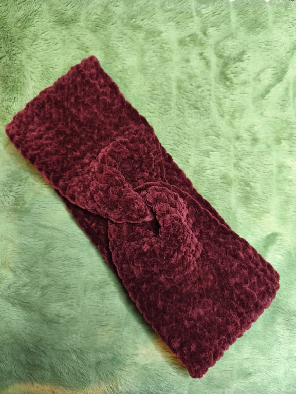 Maroon Headband Ear Warmer